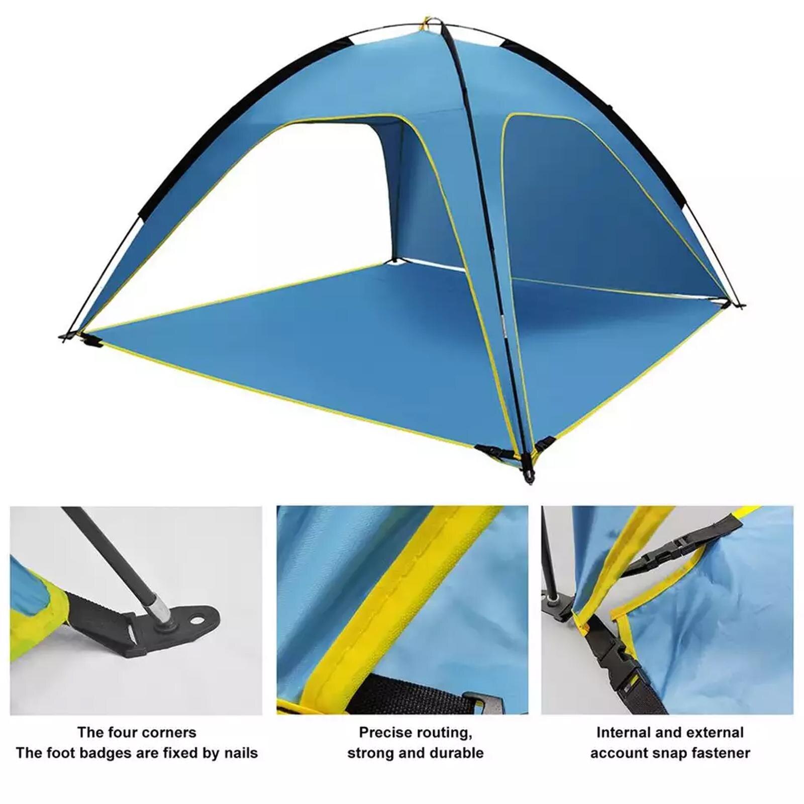 Cheap Goat Tents Large Beach Tent Sun Shelter Summer Sunscreen Rainproof Protectiont Model UV Shelters 2 Portable Travel Canopy Fishing Camp L8G9   